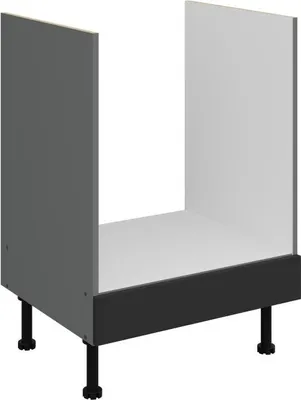 Produktbild von LUNARA Ofenschrank – Breite 60 cm, Schwarz/Anthrazit