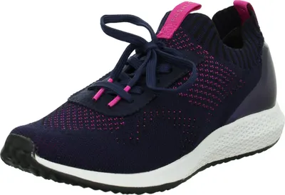 Produktbild von Tamaris Damen Schnürhalbschuhe, Frauen sportlicher Schnürer,lose Einlage, sportlich freizeitschuh Ladies Women's Women,Navy/Magenta,36 EU / 3.5 UK
