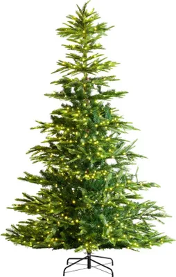 Produktbild von Künstlicher Weihnachtsbaum 2,25 m mit 700 LEDs - Tannenbaum mit 1319 Spitzen - Dekoration für Weihnachten