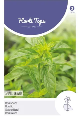 Produktbild von Horti Tops Basilikum feinblättrig Kräutersamen - 1 Saatgutbeutel