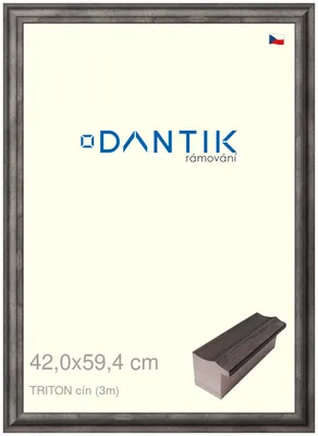 Obrázek produktu pro DANTIK rámeček 42x59,4 | TRITON cín (Plexi Čiré)
