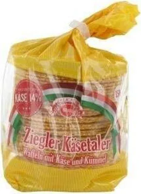 Produktbild von Ziegler Käsetaler Waffeln mit Käse und Kümmel 150g