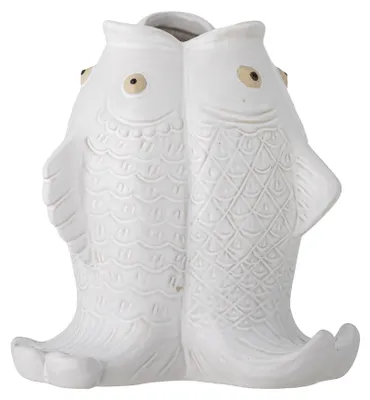 Produktbild von Fili Vase, Weiß, Steingut