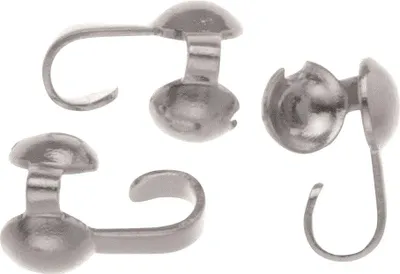 Produktbild von Quetschkalotte silber 3 mm 4 Stück