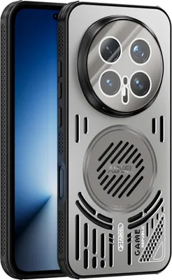 Produktbild von Magnetische Hülle für Honor Magic8 Pro mit Linsenabdeckung, Aluminium Stoßfestes Schutzhülle mit Wärmeableitung Grau