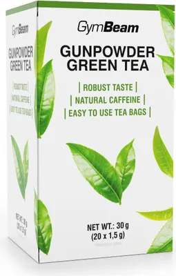 Immagine prodotto di GymBeam - Tè verde Gunpowder 20 x 1,5 g