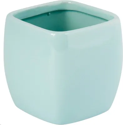 Zdjęcie produktu dla MSV Kubek na szczoteczki do zębów Uchwyt na szczoteczki do zębów Louise 7,5 x 7,5 x 7,7 cm Zielony
