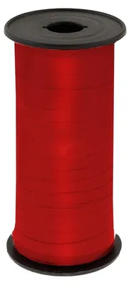 Image de Ruban cadeau / ruban pour ballons / ruban poly / ruban frisé - rouge brillant 92m