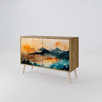 Immagine prodotto di Cassettiera Spacerebels a 2 ante - credenza cassettiera - credenza alta - mobile guardaroba - soggiorno camera da letto - 57,5×111×42 (HxLxP)
