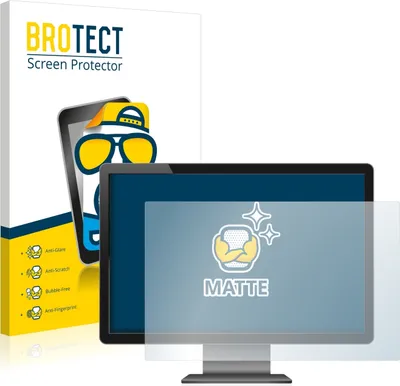 Produktbild von 2x BROTECT Schutzfolie für Flachbildschirme mit 25.7 cm (10.1 Zoll) Displays 221 x 130 mm Displayschutz Displayschutzfolie Folie Matt Entspiegelungsfolie
