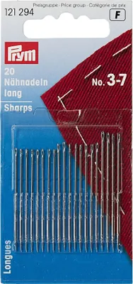 Produktbild von PRYM Nähnadeln, Stahl, lang, Nr. 3-7, sortiert, silber