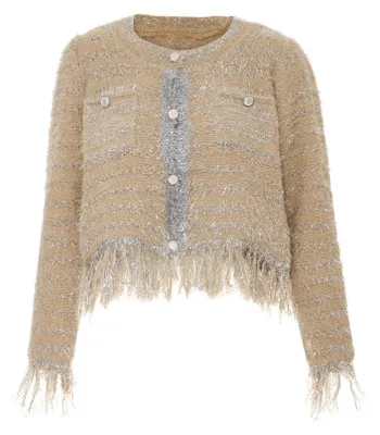 Produktbild von AODA damen strickjacke - beige, M