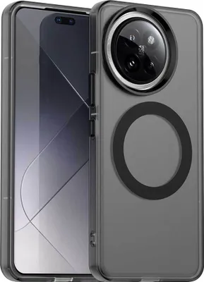 Produktbild von Magnetisch Hülle für Xiaomi 14 Civi / Civi 4 Pro, Schlank Durchscheinend Matt Stoßfest Handyhülle Schwarz