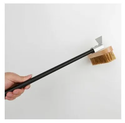 Produktbild von Pizzaofenbürste, Pizzaofen-Reinigungsbürste aus Messing, Messing-Grillbürste, Grillschaber, professionelle Ofenbürste