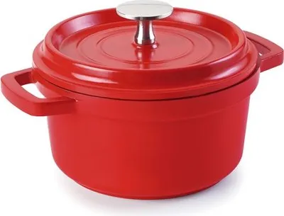Image de Faitout Rouge En Alumin.fondu D.10 Cms - Lacor Ld