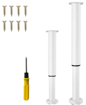 Obrázok produktu pre 2 nastaviteľné nožičky na nábytok, výška 72-120 cm, nosnosť do 400 kg