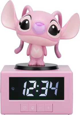 Image de Zegar Alarmowy Angel Lilo & Stitch 16,5 cm z Funkcją Nocnej Lampki