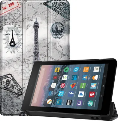 Zdjęcie produktu dla Etui Smart Cover do Amazon Kindle Fire7 2017/2019 7.0 cali z funkcją podstawki i automatycznym usypianiem/budzeniem