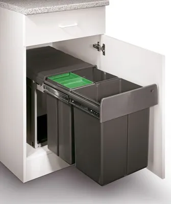 Obrázok produktu pre WESCO PROFILINETRIO-MAXI 40 DT odpadkový kôš 2 x 20 litrov