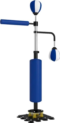 Obrázok produktu pre Nastaviteľný boxerský stojan so speedballmi a chráničom kopov