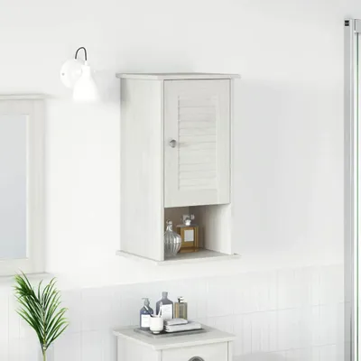 Produktbild von Wandmontierter Badezimmerschrank Weiß 37 x 34 x 71,5 cm, Badezimmerschränke Design Möbel Neu