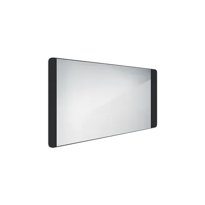 Image de Miroir de salle de bain LED avec éclairage Nimco noir 120 x 65 cm ZPC 42006-90