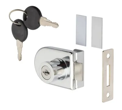 Obrázek produktu pro Walteco Zámek na sklo 54x38mm, chrom