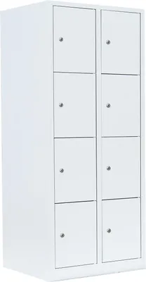 Produktbild von Schließfachschrank Wertfachschrank Fächerschrank Spind 8 Fächer Weiß 523427