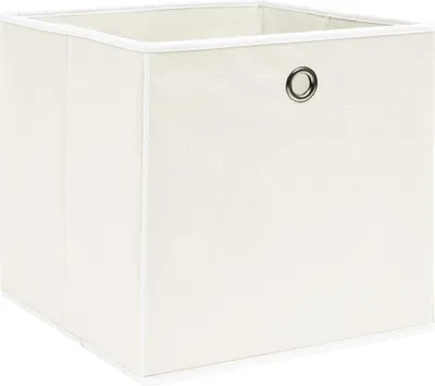Obrázek produktu pro vidaXL Úložné boxy 4 ks. Bílé 32x32x32 cm Látkové