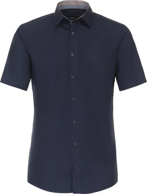Produktbild von VENTI Herren Businesshemd Kurzarm Kent Modern-Fit Marine 41