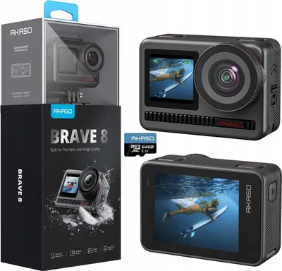 Zdjęcie produktu dla AKASO Action Cam 4K60FPS 48MP WiFi kamera podwodna sportowa wodoodporna