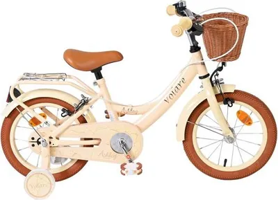 Produktbild von Volare Ashley Kinderfahrrad - Mädchen - 14 Zoll - Creme - Zwei Handbremsen