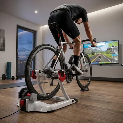 Produktbild von ELITE Qubo Power Smart B+ Rollentrainer - Bluetooth Heimtrainer für 20-29 Zol...