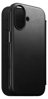 Image de Coque Nomad Flip Cover en Cuir iPhone 17 Noire