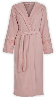 Imagen del producto de Pip Studio, bata de baño Soft Zellig, color rosa, talla XS