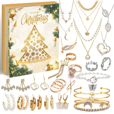 Productafbeelding van Sieraden adventskalender vrouwen - Adventskalender met 24 dagen