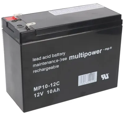 Obrázok produktu pre Multipower MP10-12C dobíjací olovený PB 12Volt 10Ah cyklo-odolný Cyklus