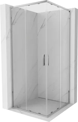 Zdjęcie produktu dla Mexen Exo kabina prysznicowa 70x70 cm, drzwi rozsuwane, chrom, szkło hartowane