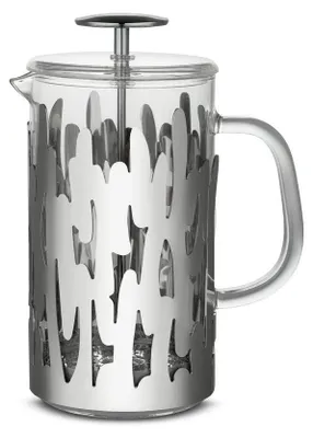 French Press Kaffeebereiter 8 Tassen 18/10 Edelstahl poliert