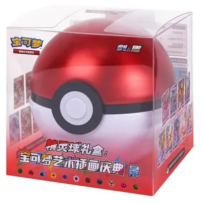Produktbild von Pokémon Pokéball Art Illustration Celebration Gift Box Rot