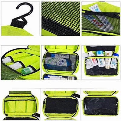 Produktbild von Famanu Kosmetiktasche Multifunktional grün wasserdicht zusammenfaltbar für Reisen