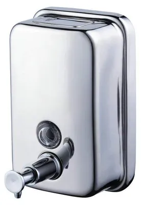 Produktbild von 800 ml Seifenspender aus Edelstahl für Duschgel, Shampoo und Seife, zur Wandmontage