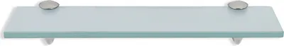 Image de EINFEBEN Étagère en verre Tablette en verre Étagère murale Étagère de salle de bain Étagère en verre dépoli 50x10 cm 8 mm