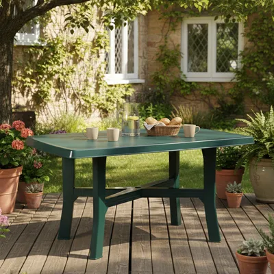 Immagine prodotto di Raspberry - Tavolo da Esterno, 138x88x72h cm Verde, 6 Posti  Italy