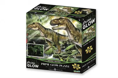 Produktbild von 3D-Puzzle Dino World Glow Karton 100 Teile