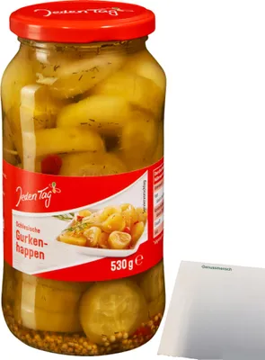 Produktbild von Jeden Tag Gurkenhappen (530g Glas) + usy Block