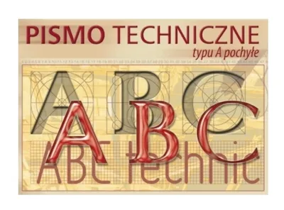 Zdjęcie produktu dla Pismo techniczne A4, typ A pochyłe