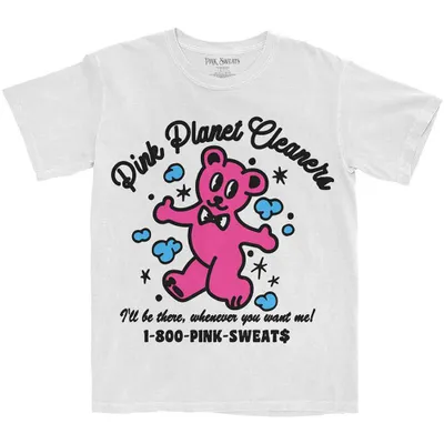 Imagen del producto de Pink Sweats | Camiseta oficial de la banda | Pink Cleaners, talla XXL, color blanco