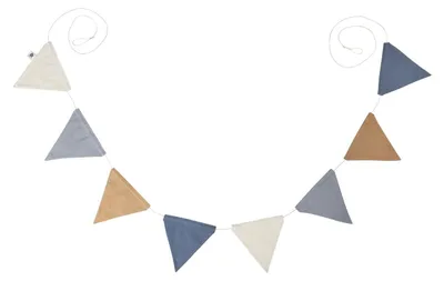 Produktbild von Sebra 801930006, Fahnenbanner, Baumwolle, Blau, Mehrfarbig, Einfarbig, 2500 mm, 150 mm