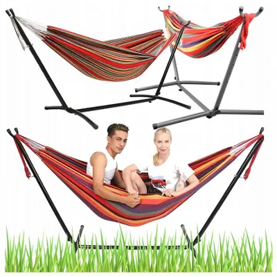 Immagine prodotto di Amaca da giardino con telaio, set grande, telaio per amaca, supporto per amaca